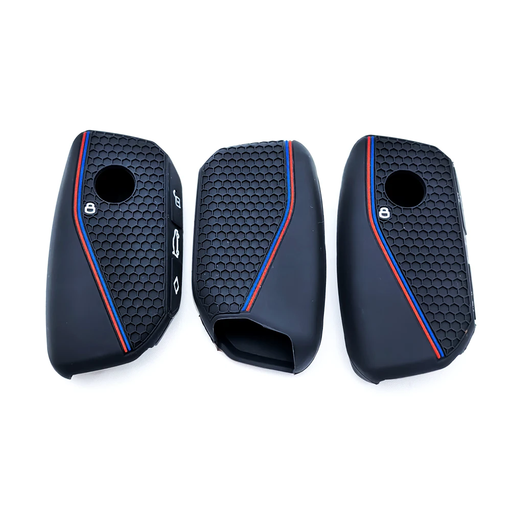 Фото Силиконовый чехол для автомобильного дистанционного ключа для BMW X1 U11 I7 G70 X7 Lci 320i F20 U06 M3 Gtr X3 X5 X7 F48 2023 2024, аксессуары в виде ракушки №5
