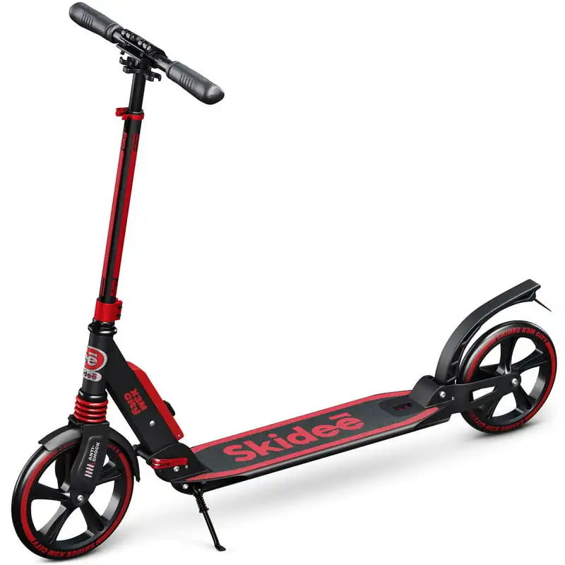 

Scooter for , Teens, Adults, 4 Adjustment Levels, Handlebar Up to 41 Inches, Red
