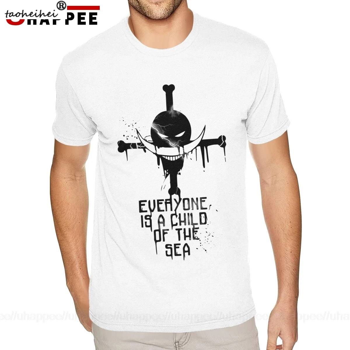 Недорогая цельная футболка с изображением белой бороды для мужчин дизайнерские