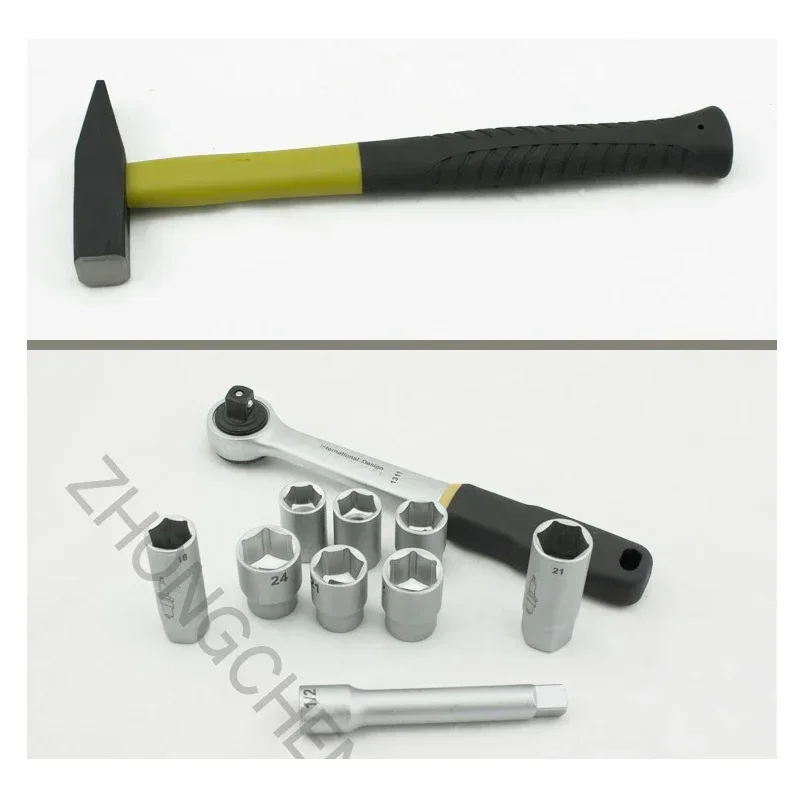 Ремкомплект для ремонта автомобиля торцевой ключ с храповым механизмом и