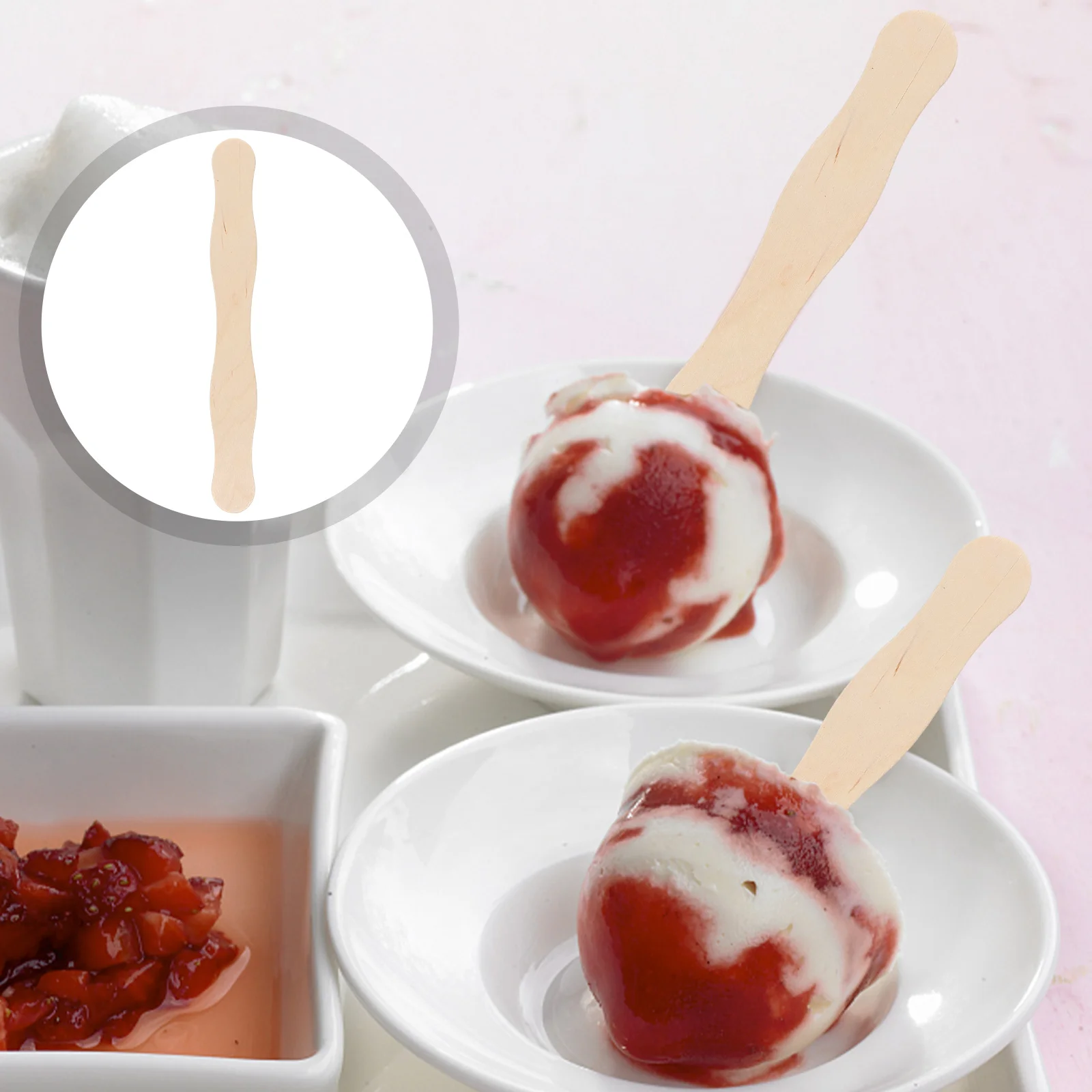 

Sticks Popsicle Stick Wooden Craft Diy Wood Cream Fan Dowel Ice Crafts Handle Colored Ce Rods Cake Unfinished Accessory Grade