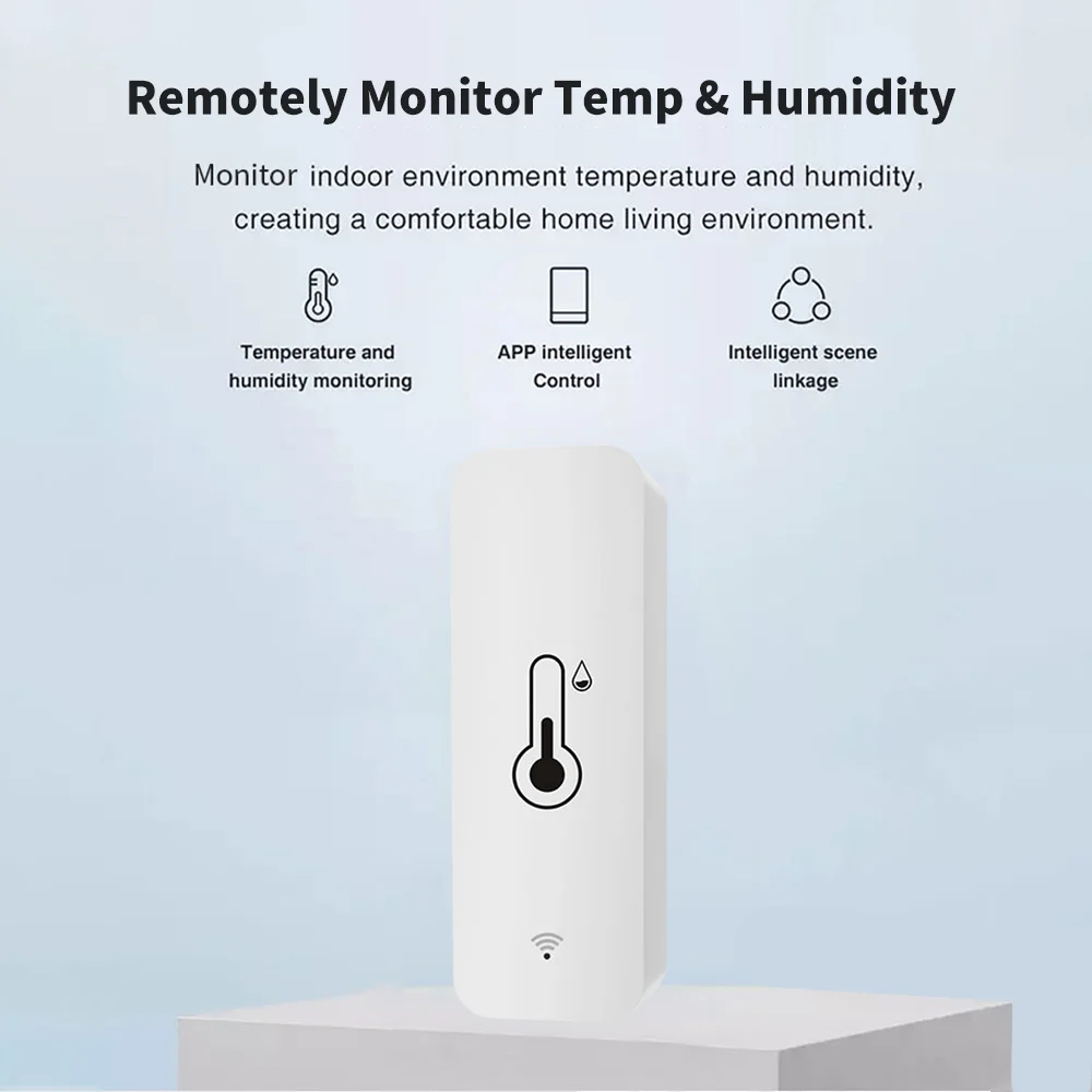 Умный гигрометр Tuya Zigbee контроллер температуры и влажности работает с динамиком -