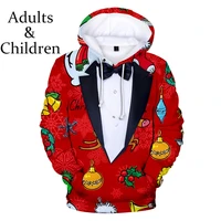 novelty design merry christmas kids children 3d hoodies men women winter harajuku boys girls hoody autumn sweatshirts tracksuits
