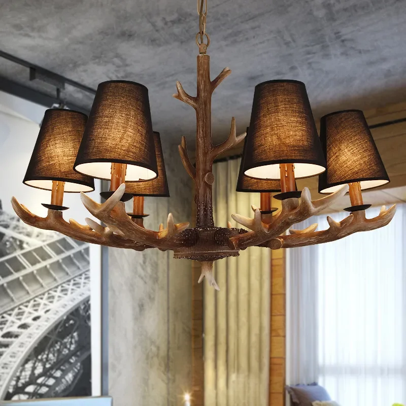 OUFULA люстра CEDRIC из рога оленя