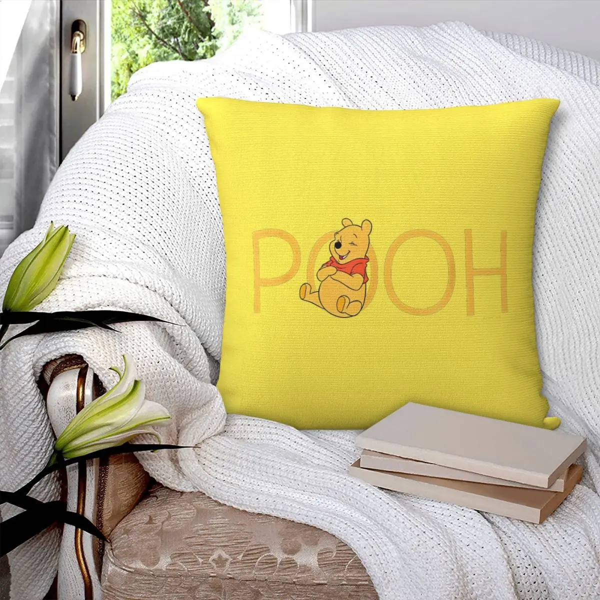 Наволочка Винни Пух классическая надпись мягкая наволочка новинка с медведем