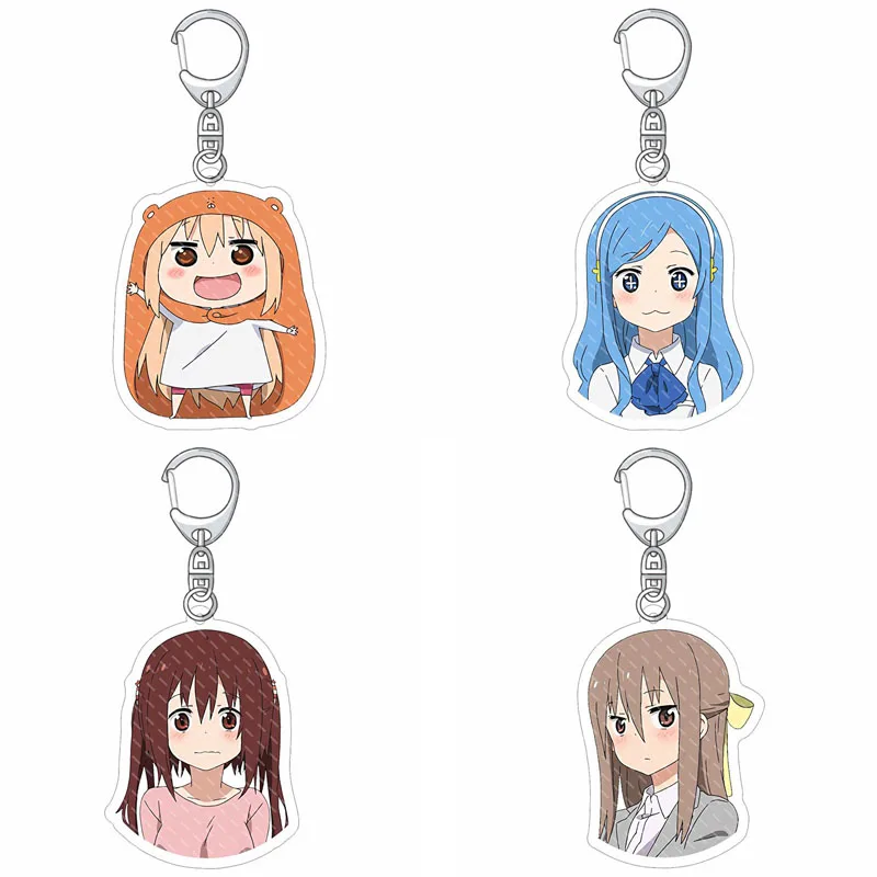 1 шт. мультфильм аниме Himouto! Брелки для ключей с Умару-Чан, искусственная кожа, акриловая детская игрушка, коллекционные подарки для фанатов