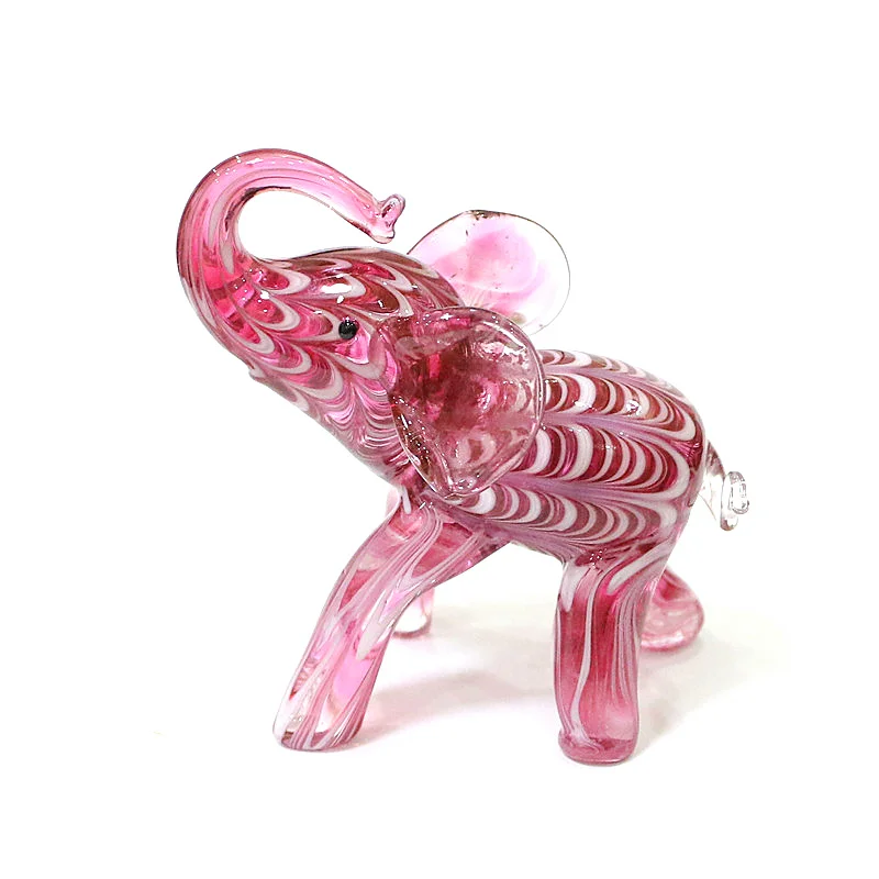 Муранское стекло ручной работы Слоник художественное миниатюрный Скульптура