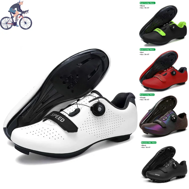 

2023 Cycling Sneaker MTB Cleat Shoes Men Sport Dirt Road Bike Boots Speed Sneaker Racing Women Bicycle Shoes For Shimano SPD SL