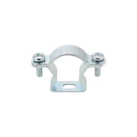 38 52 mm pipe fastener 2 screw clamp with quick lock mounting galvanized steel pipe cilp