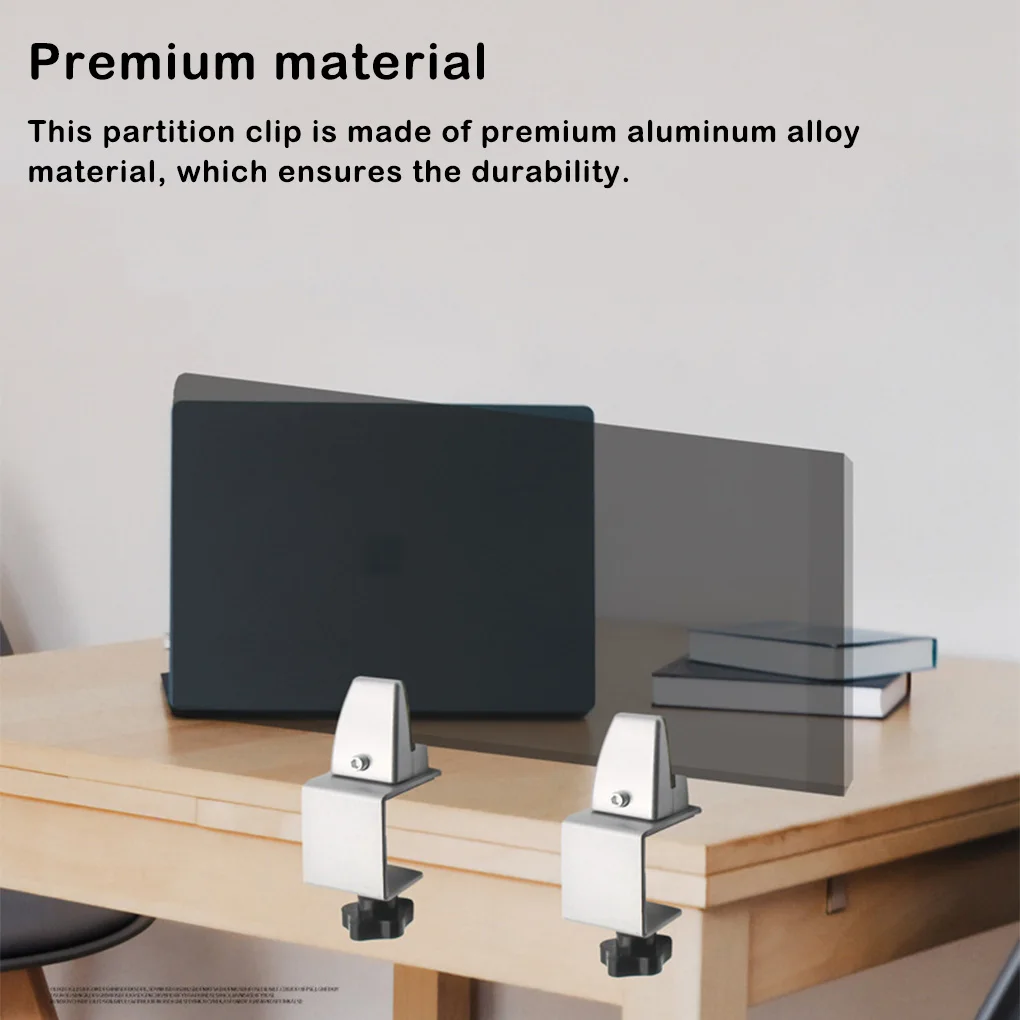 

Partition Clip Glass Clamp Shelf Divider Space Saving Support Holder