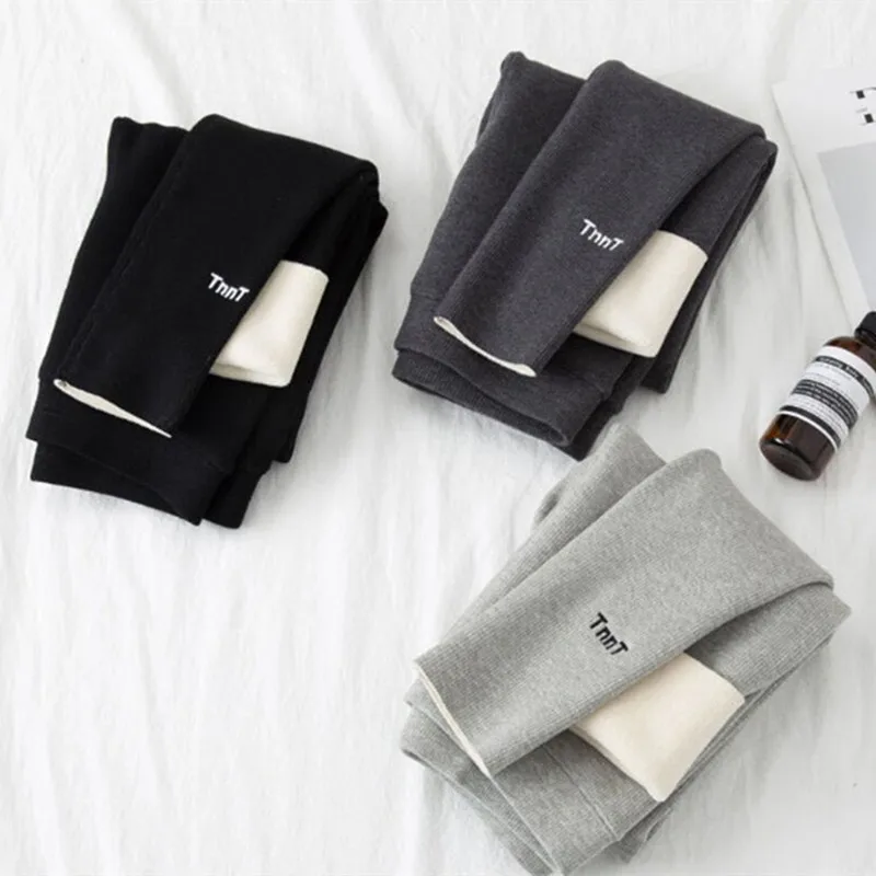 

Kids Girl Thick Fleece Winter Lined Thermal Pants Stretchy Warm Leggings Trouser