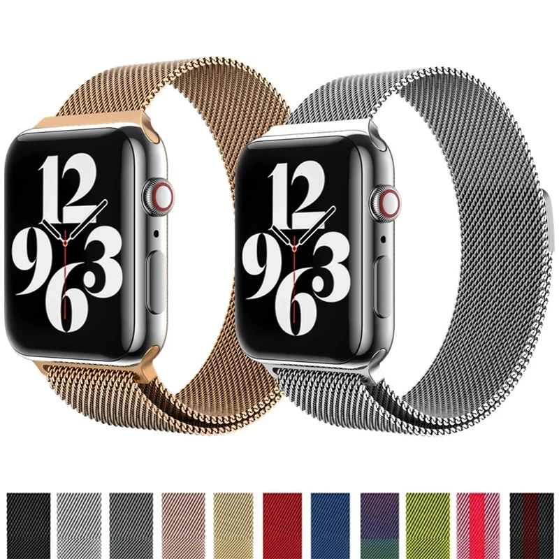 

Strap For Apple watch band 49mm 45mm 44mm 42mm 38mm 40mm 41mm Magnetic Metal stainles steel bracelet iwatch serie 8 7 6 SE 5 4 3