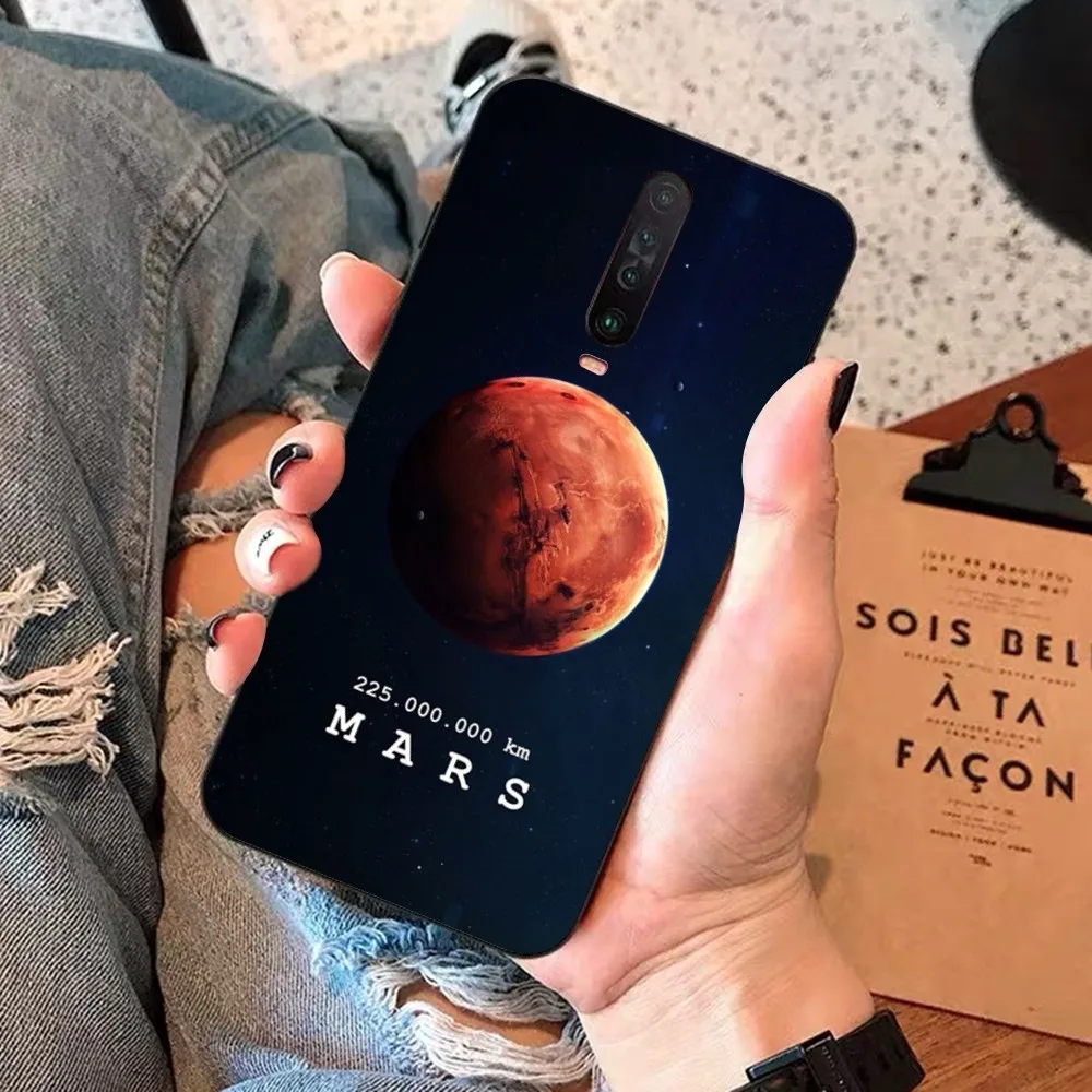 Чехол для телефона Saturn Mars planet Redmi 5 6 7 8 9 10 plus pro A GO K20 K30 K40 F3 Fundas