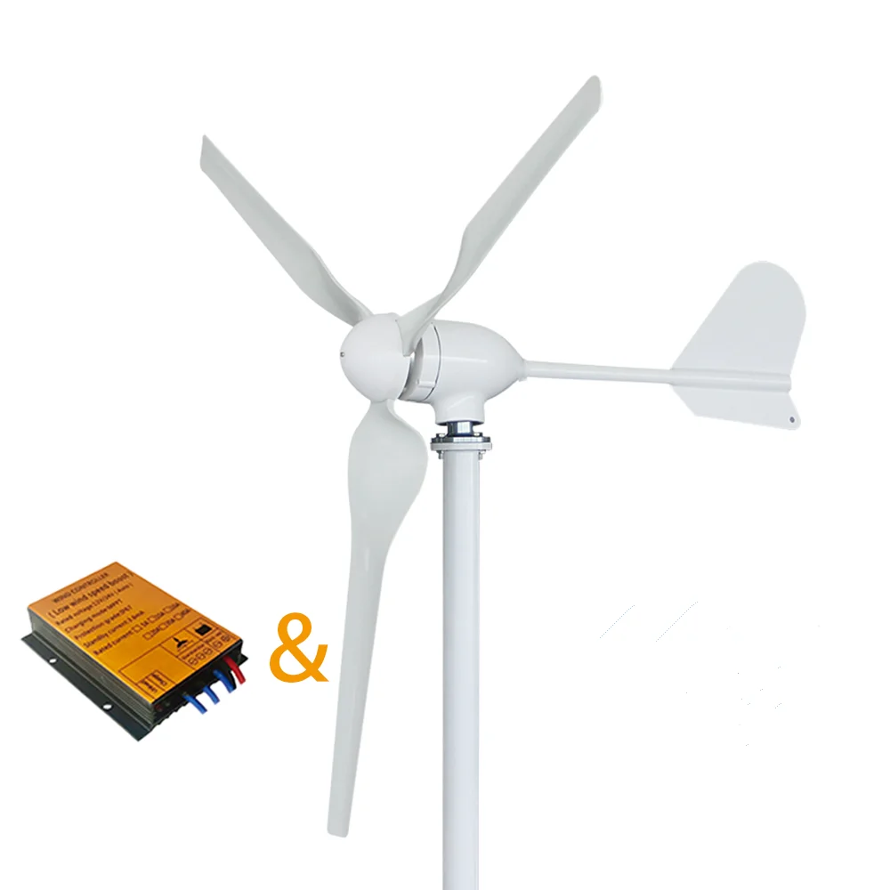 

800w With MPPT Controller Wind Turbine 3 Blades12v 24v 48v Horizontal Wind Generator