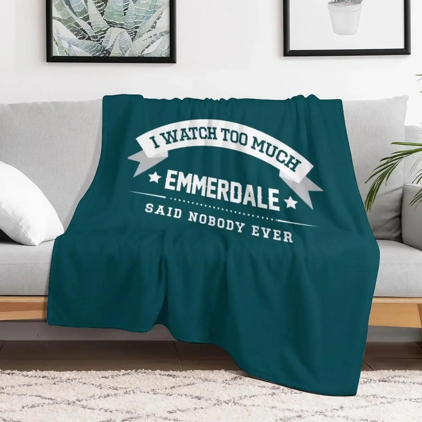 Я слишком много Emmerdale Said Nobody Ever Пледы Детские одинарные одеяла и пледы Плюшевые