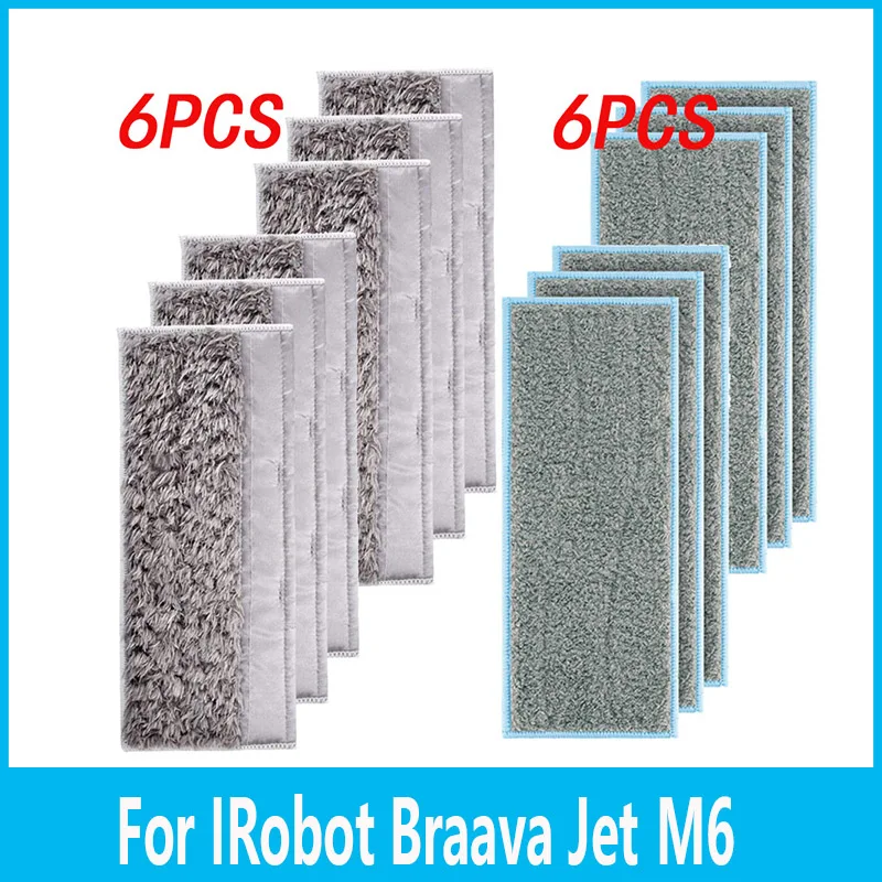 

Replacements Washable Wet Mopping Pads For IRobot Braava Jet M6, Dry Mopping Pads For IRobot Braava Jet M6 Accessories Parts