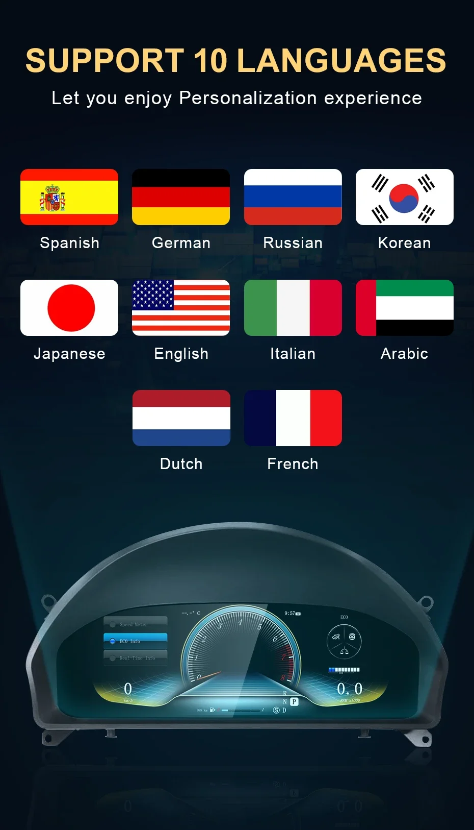 ЖК-дисплей для Mercedes Benz C-Class W204 NTG4.0 2008-2011 тахометр приборная панель спидометр