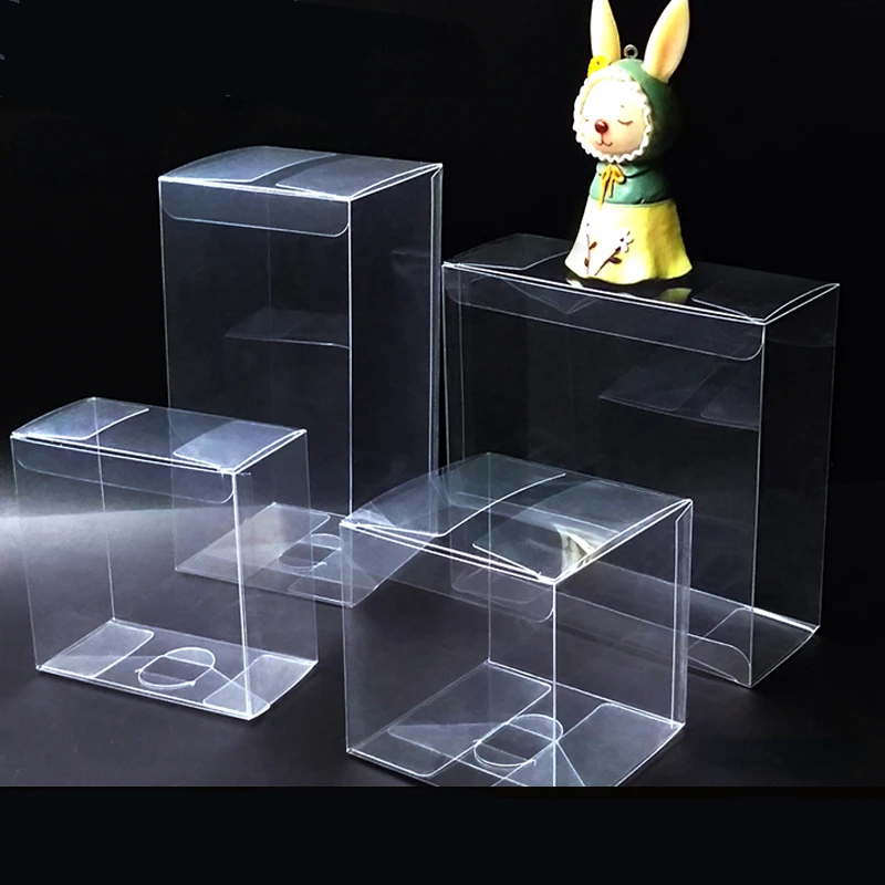 

20/50pcs PVC Clear Transparent Candy Gift Box Birthday Wedding Favor Holder Chocolate Candy Boxes Event Sweet Candy Bags