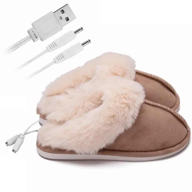 

New Soft Electric Heating Pad Slipper Usb Foot Warmer Shoes Practical Safe and Reliable Plush Gadgets To Keep Warm Heating Pad