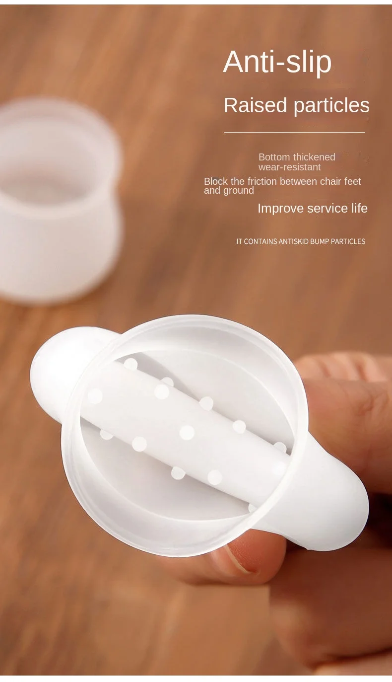 

4pcs Silicone Chair Caps Table Foot Pads Non-Slip Furniture Covers Socks Floor Protectors Foot Pad