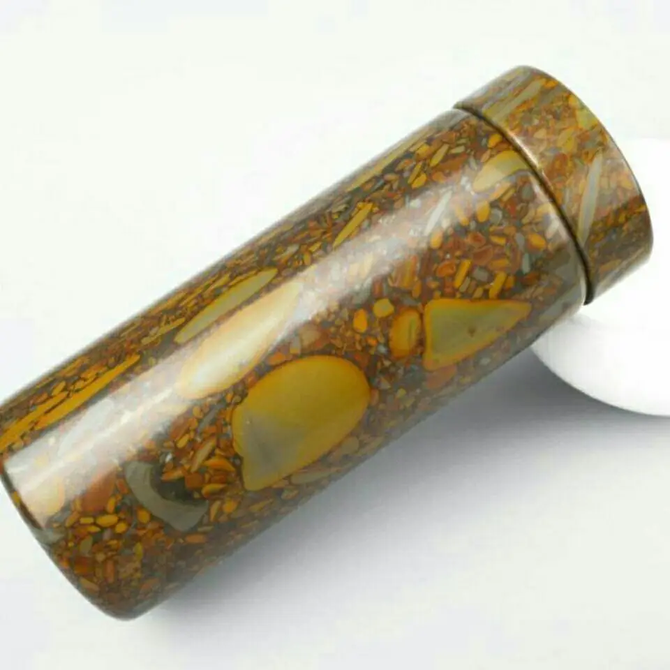 

Natural Jade Teacup Coffee Mug Drinkware Water Bottle Real Chinese Jades Stone Hand Carved Straight Water Cups Health Tea Cup