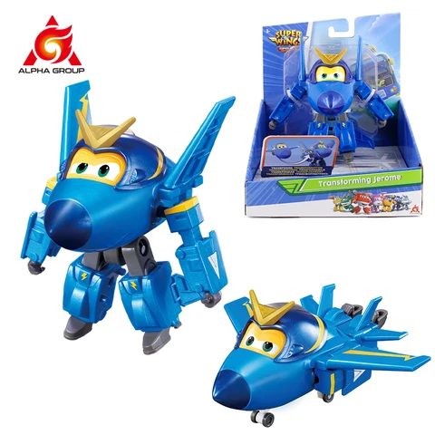 Экшн-фигурки «Супер Крылья» S5, трансформирующая игрушка в масштаб 5 дюймов, Лео самолет-робот, подарок на день рождения, для мальчиков