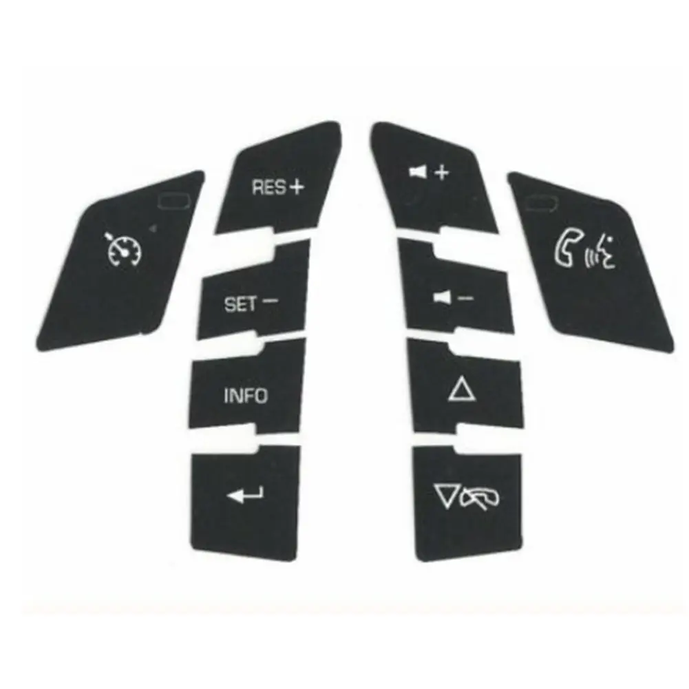 

Car Stickers Steering Wheel Button Repair Decals Car Sticker 1 Set ABS Black Brand New For Chevrolet For Malibu