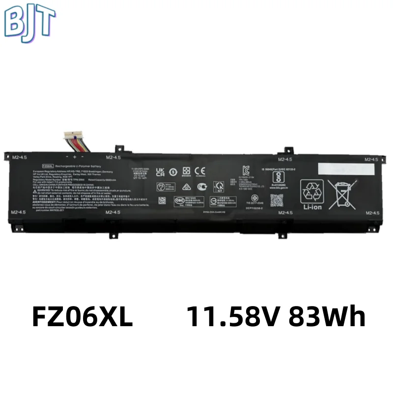 9 ячеек 11 58 В 83 Втч 6880 мАч FZ06XL аккумулятор для ноутбука HP Envy 16-H0000 16-H0787NR 16-H0000TX 16-H0001TX