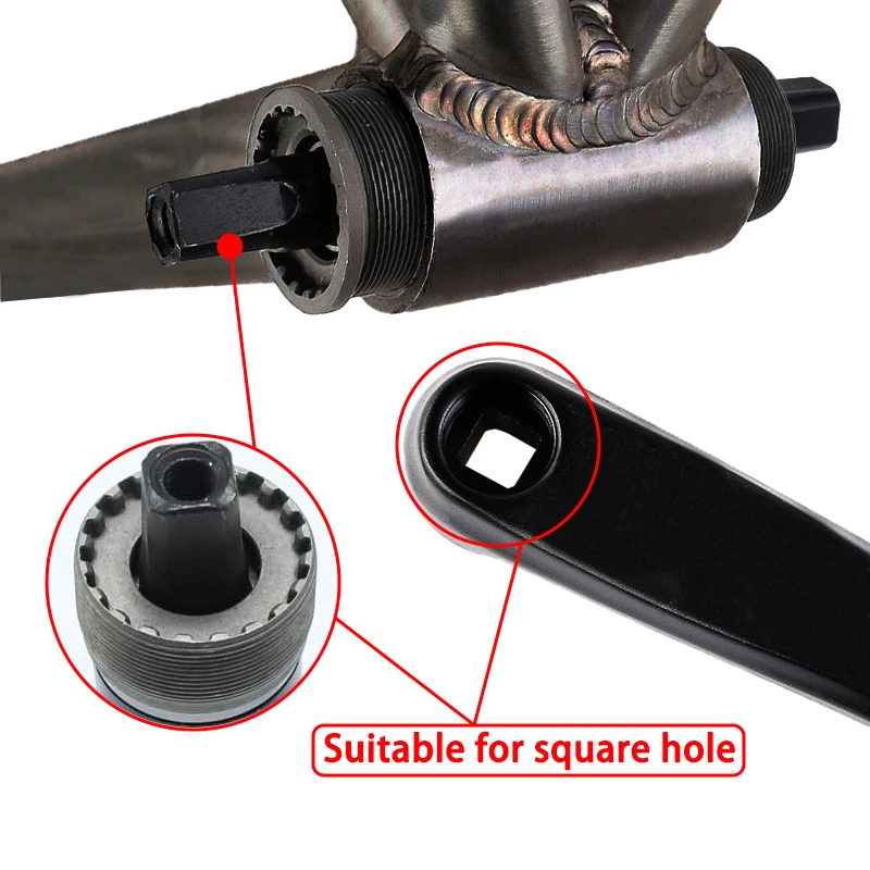 Велосипедный Нижний Кронштейн 68 мм силовой разрез нижний кронштейн квадратный