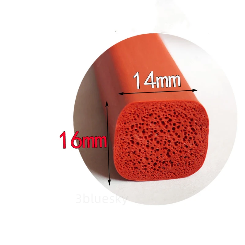 

Уплотнительная лента из силиконовой пены, 14x14 мм, 14x16 мм, 22x18 мм, 43x2 мм, 6 мм, красного и белого цветов