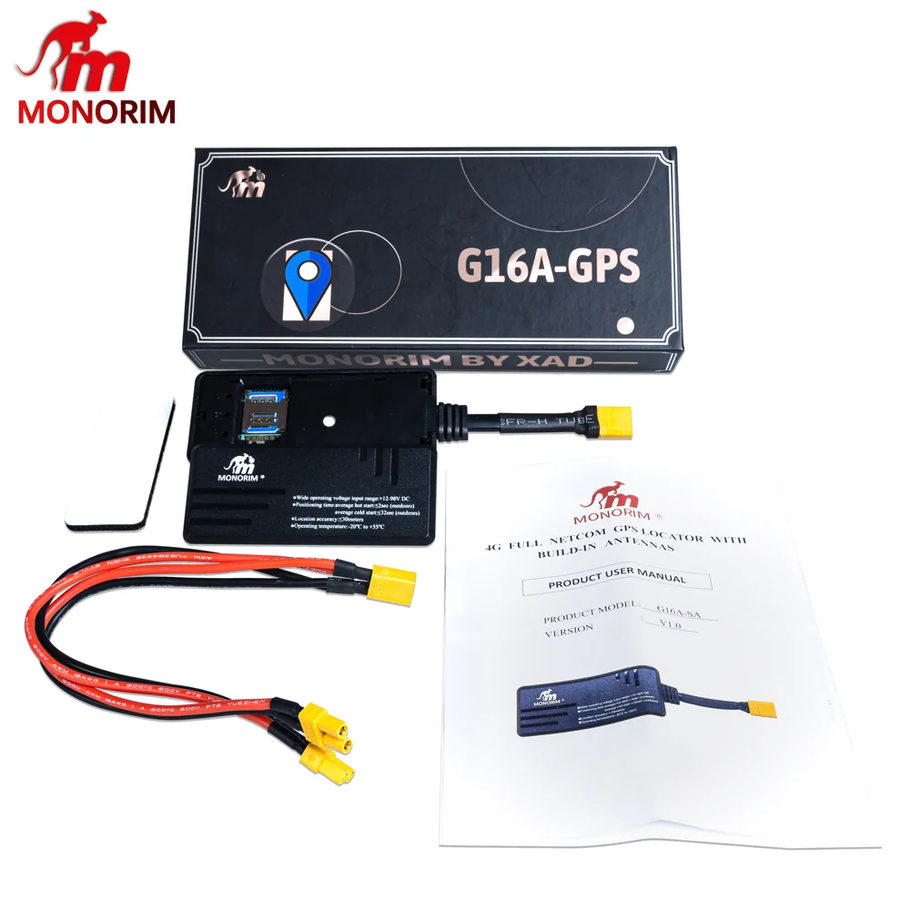 نظام تحديد المواقع Monorim G16A الموقع المقتفي متوافق ل شاومي سكوتر الكهربائية و ebike أمبير eMobility خصيصا موصلات البطارية