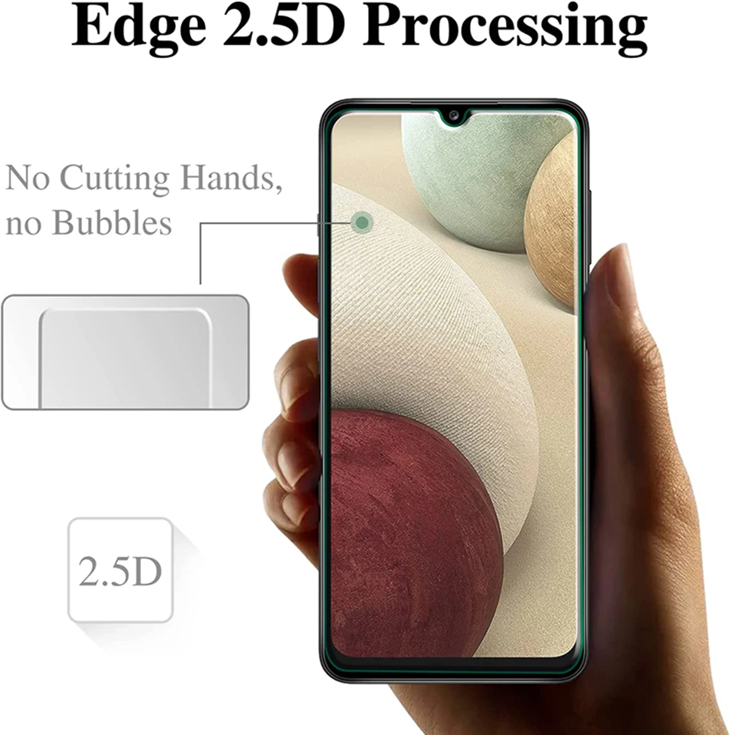2/4Pcs Screen Protector Glass For Samsung Galaxy A12 M12 F12 Nacho Tempered Glass Film
