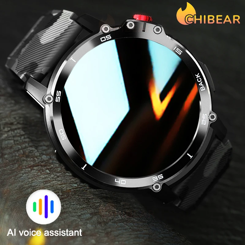 ChiBear Smart Watch Men Women IP68 Deep Waterproof 1+4G Outdoor Sport Fitness Bracelet MP3 Music Play Health Monitoring for Man