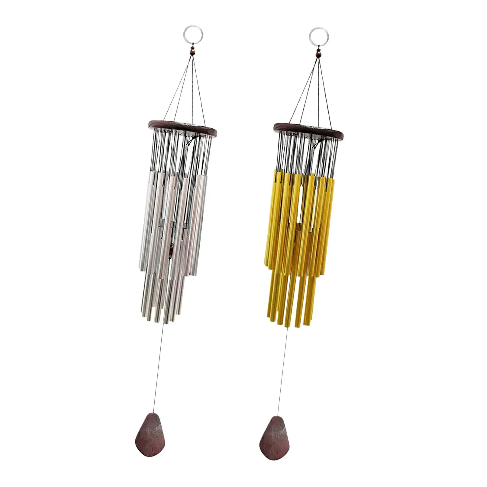 

Nordic Wind Chime 27 Tubes Chimes Relaxing Pipes Ornament Hanging Decor Hand-Made Wind Bell for Xmas Indoor Yard Christmas Home