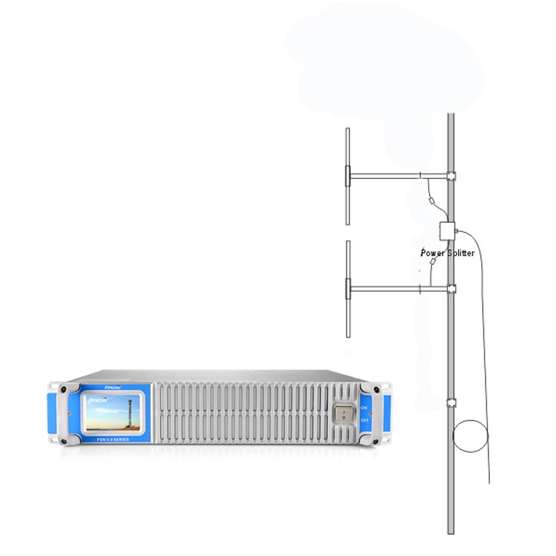 

FSN-350W 300watt Radio Broadcast FM Transmitter + 2 Bay Dipole DP100 Antenna + 20 Meters Cable Cover 20-50KM