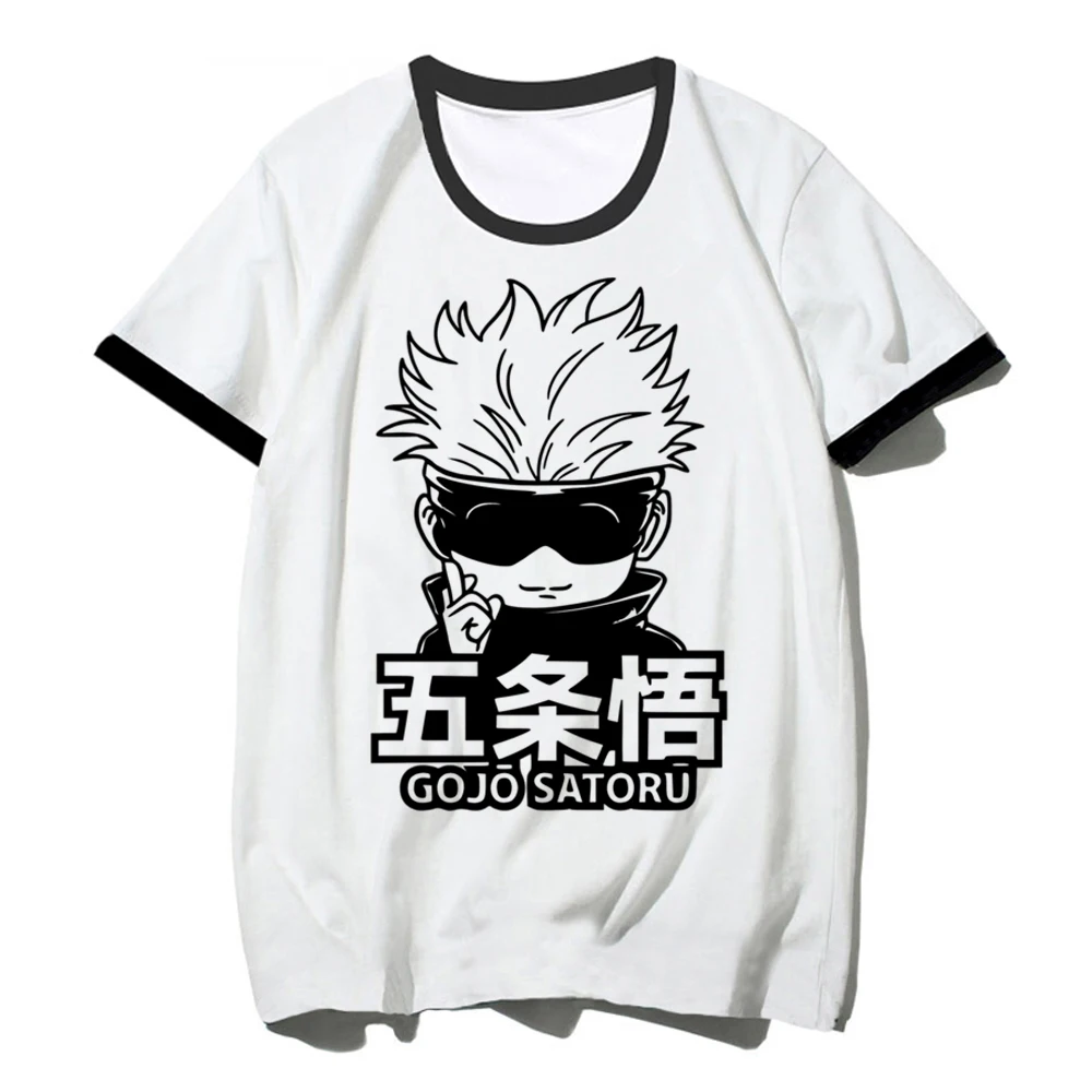 

Женская футболка Gojo Satoru Y2K, уличная одежда, забавный Топ для девушек, дизайнерская аниме одежда
