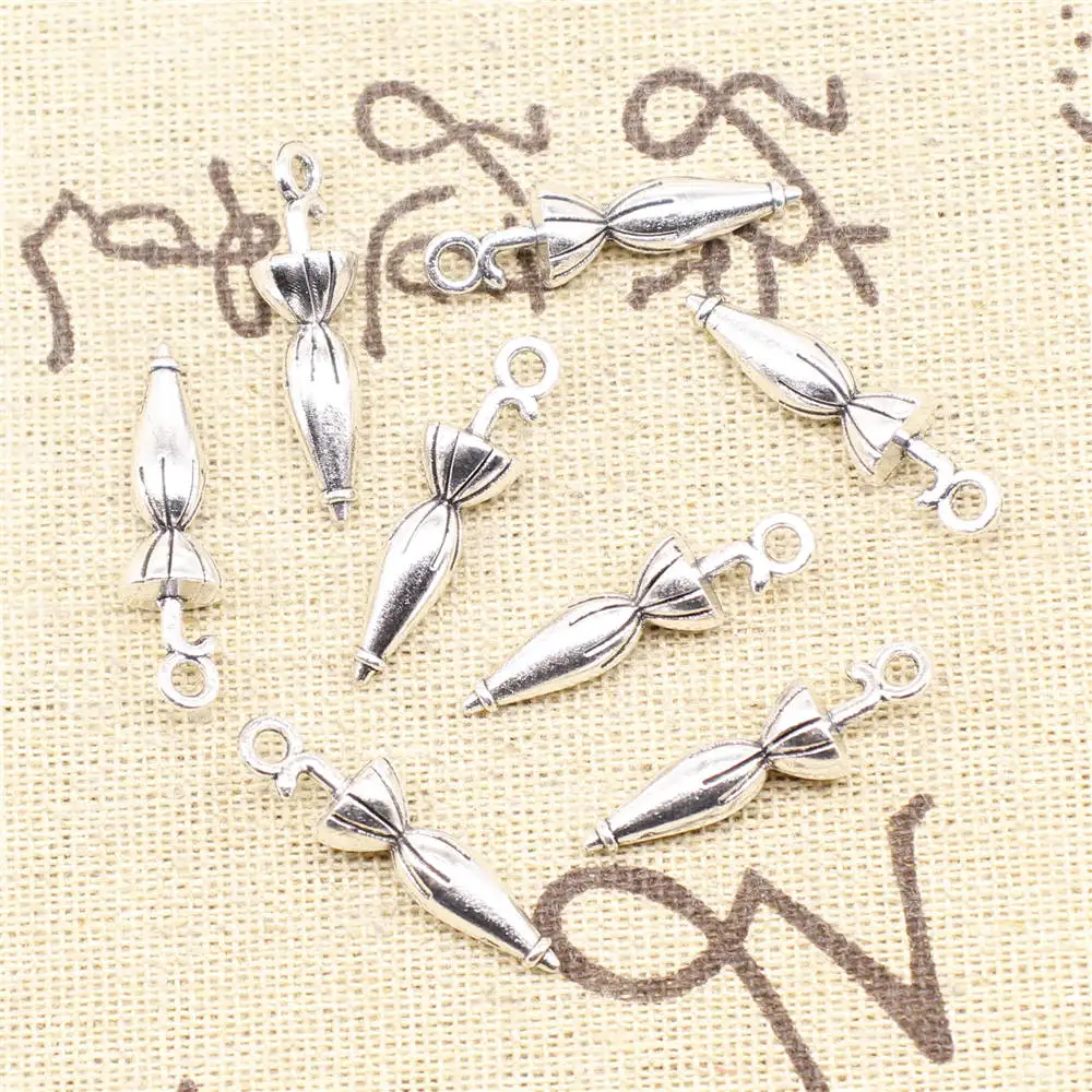 

5pcs Antique Silver Color 7x27mm Umbrella Charms Handmade Jewerly Diy