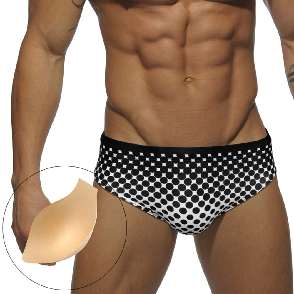 

Men Sexy Low Waist Tight Sports Beach Surfing Briefs Swimwear Swimming Trunks