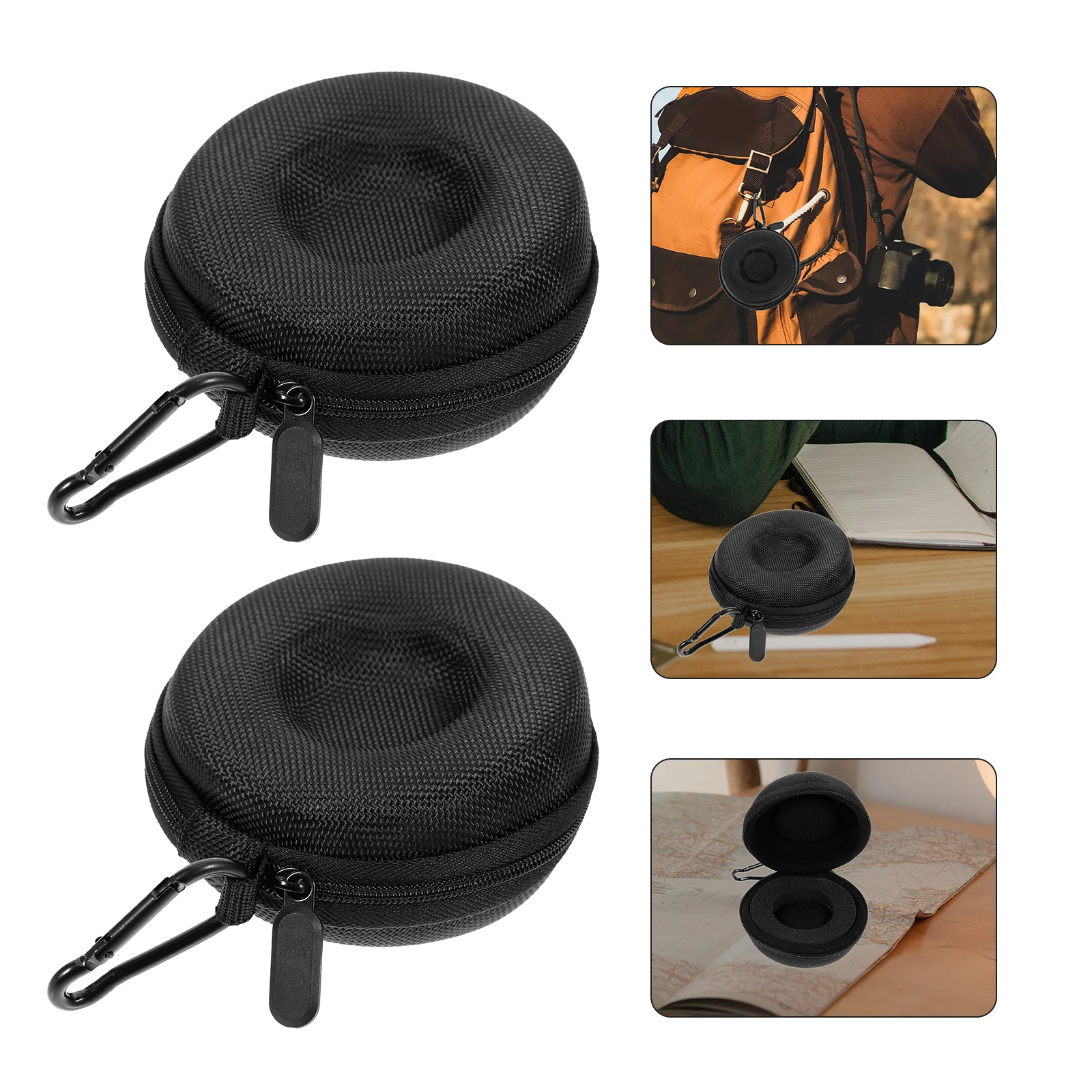 

2 Pcs Suitcases Organizer Bags Watch Storage Box Carrier Holder Earphone Travel