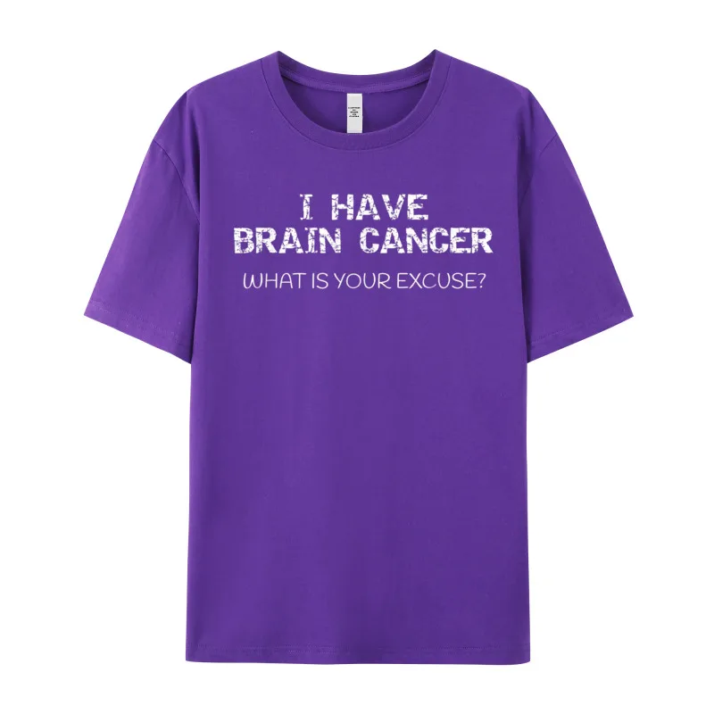 Special Mans T Shirt Funny Brain Cancer Sucks T-ShirtGift Cool Tops &amp Tees Christmas Cotton Fabric O-Neck T-Shirt Short Sleeve