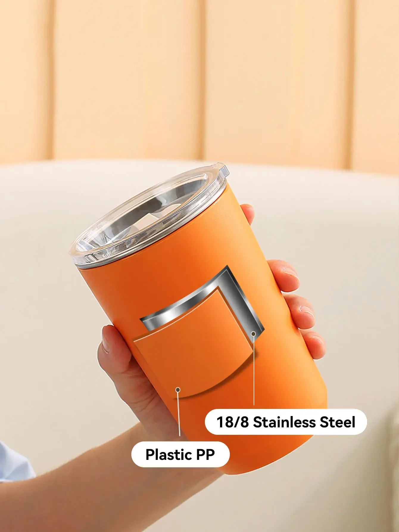 Чашка Bingba 480 мл кофейная чашка из нержавеющей стали 18/8 портативная Автомобильная