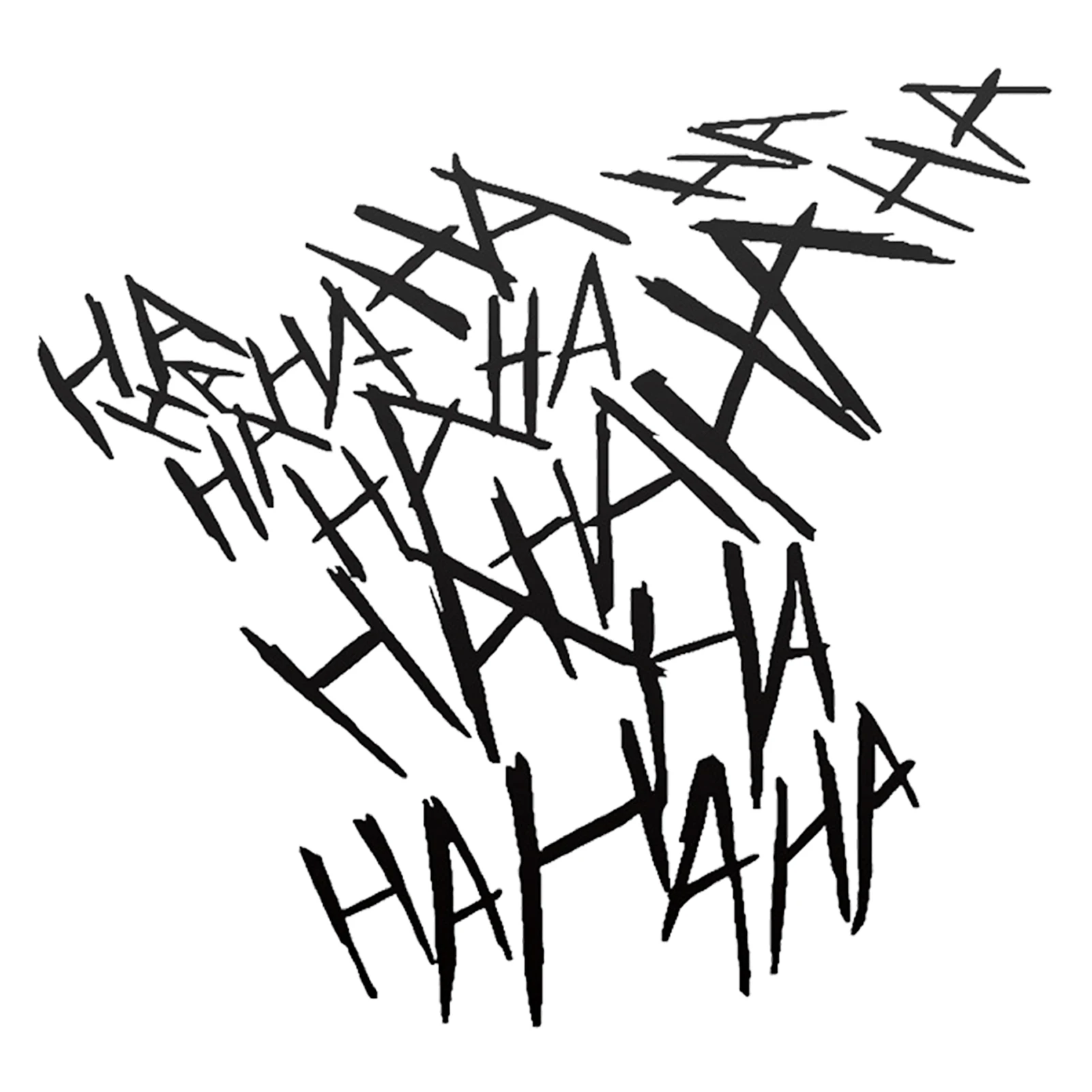 

HAHAHA Car Stickers Novel Joker Hahaha Decals Stickers Funny Notebook Stickers Waterproof Phone Stickers Joker Hahaha Decals For