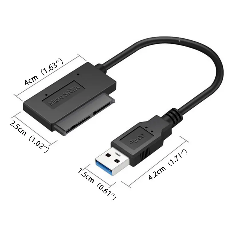 

Hot Ticket sata Slimline to USB 2.0 Adapter Cable for Laptop CD DVD Rom Drive 7+6 13Pin
