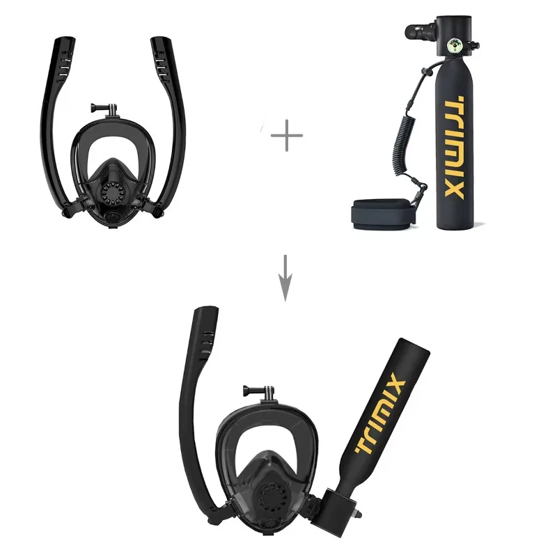 Trimix 0 5л маска для подводного плавания стандартное алюминиевое оборудование