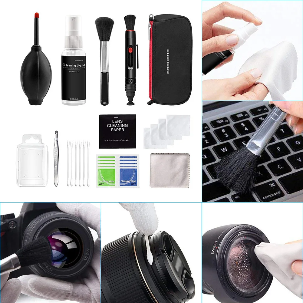 

24pcs Camera Cleaner Kit DSLR Lens Digital Camera Sensor Cleaning Tools for Sony Fujifilm Nikon Canon Computer Watch Clean Tool