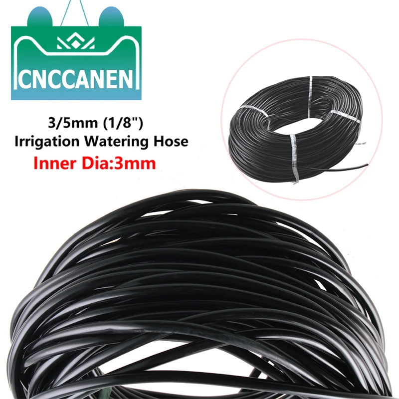 

3/5mm 1/8" Watering Hose PVC Micro Drip Irrigation Tube Plants Sprinkler Pipe PVC Garden Water Hose Irrigation Watering Tubing