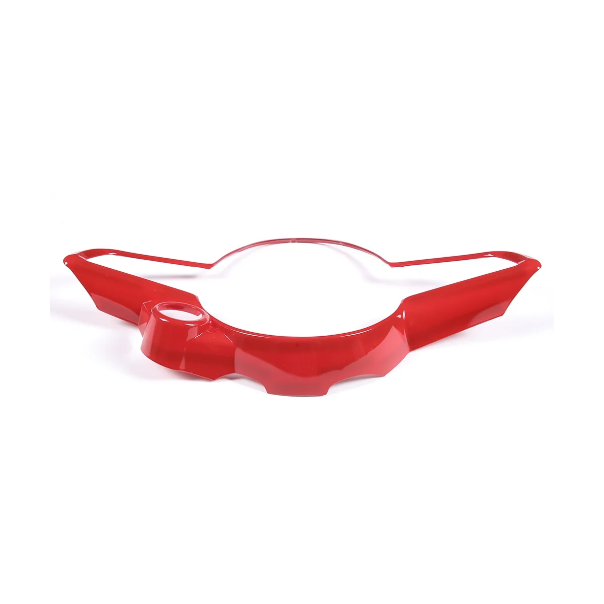 

Car Steering Wheel Button Cover Sticker Sports Red Interior Trim for 2020-2022 Alfa Romeo Giulia/Stelvio