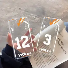 애니메이션 Haikyuu 러브 배구 휴대폰 케이스, 아이폰 13, 14 프로 맥스, XS, XR, 12, 11 프로, 13 미니, 6, 7, 8 플러스, 부드러운 투명 후면 커버