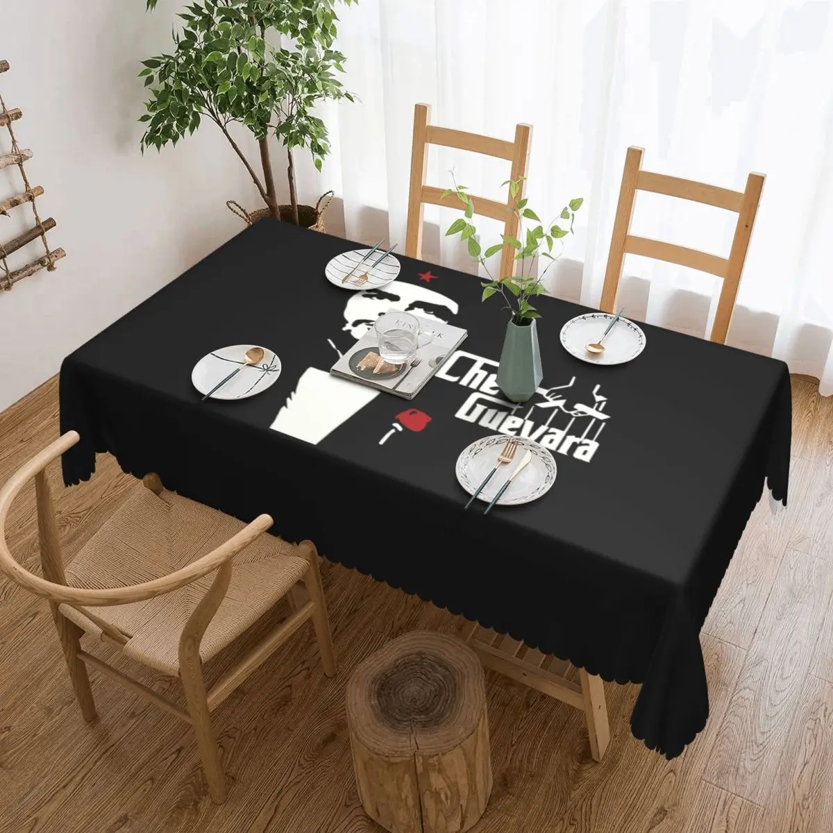 

Rectangular Che Guevara Hero Table Cloth Oilproof Tablecloth Outdoor 40"-44" Table Cover