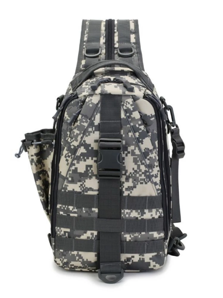 Military Quality Single and Double Shoulder Multifunctional Backpack Crossbody Bag Male Large Capacity Camouflage Chest Bag